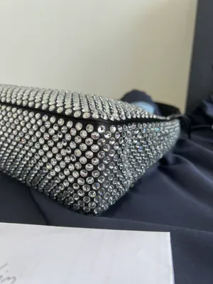 Prada NWT  Crystal Re Edition 2000 Bag In Black thumbnail 7