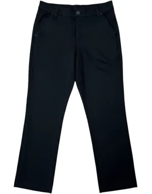 Dictionary Womens Black Ponte Knit Flare Trousers Mid Rise Pants Size M 8-10 thumbnail 1