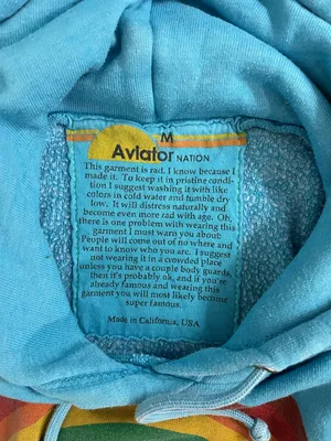 Aviator Nation RARE Collaboration Malibu Chili Cookoff Hoodie with Rainbow M thumbnail 8
