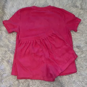 NWOT Pink Fleece Lounge Set Size M thumbnail 4