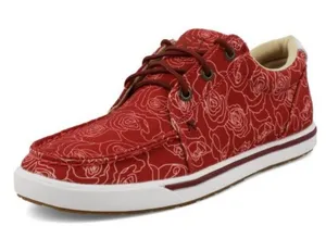 Twisted X Womens Kicks Shoes Loafers Sneakers Womens 7 Red Canvas Western Lace thumbnail 1