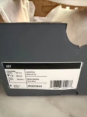New Balance Beige and White Women's Athletic Sneakers thumbnail 8
