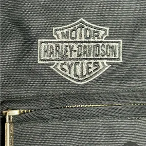 Harley Davidson Vintage Womens Nylon Parka Jacket Black Size XL thumbnail 6