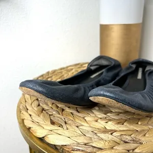 Vera Wang Ballet Flats shoes Lavender Label Metallic Leather thumbnail 4