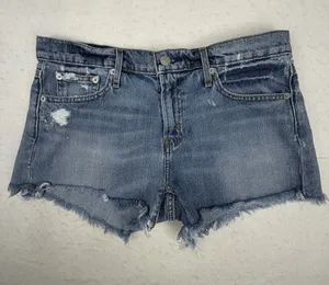 Gap 1969‎ Best Girlfriend Denim Cutoff Shorts Women’s 28 Distressed Raw Hem thumbnail 1