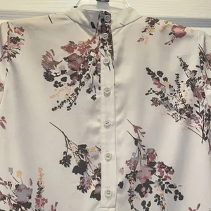 Anthropologie Leith Floral Sheath mock neck dress thumbnail 3