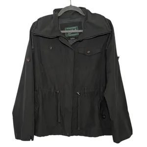 Woolrich Army Green Utility Field Jacket Safari Anorak Cinch Waist Medium thumbnail 2