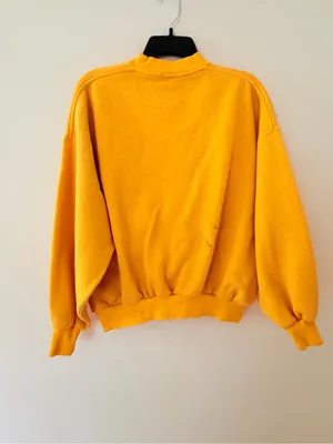 Polo Ralph Lauren Women's Yellow Vintage Fleece Logo, size XS thumbnail 4