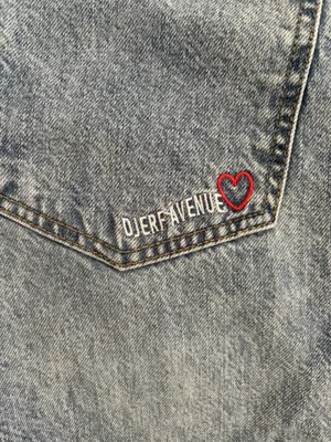 Djerf Avenue Jeans Straight Mid Blue thumbnail 3