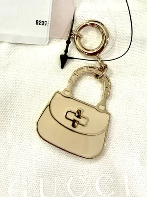 Gucci Enamel Bamboo Bag Charm thumbnail 2