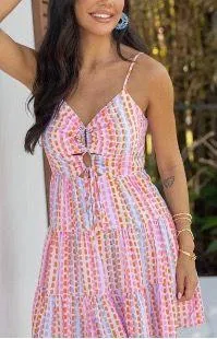 Pink Lily Sun Dress thumbnail 1