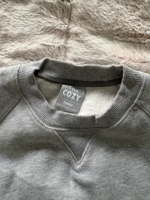 TNA Aritzia Fleece Tank Blue Cozy Perfect Cropped Muscle Sweater thumbnail 3