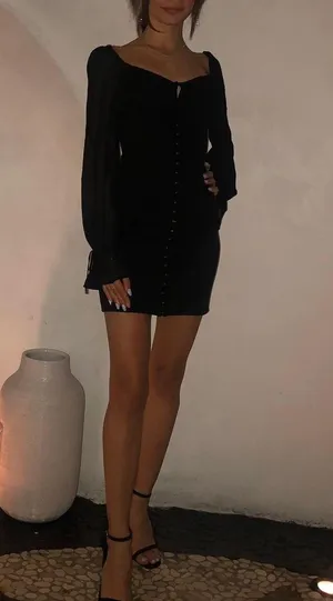 Long Sleeve Eyelet Black Pirate Mini Dress thumbnail 1