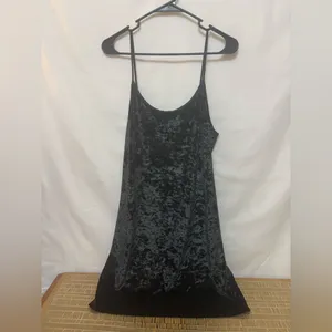 VICTORIA’S SECRET Black‎ Velvet Chemise Gown Nightgown Slip Size Medium/Large thumbnail 3