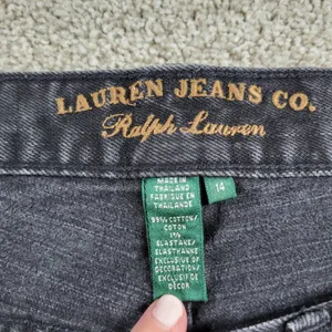 Lauren Jeans Co Ralph Lauren Womens Jeans 14 Black Classic Cowboy Bootcut Denim thumbnail 10