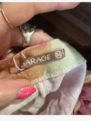 Garage Pink, Yellow & Cream Twist-Knot Crop Top thumbnail 4