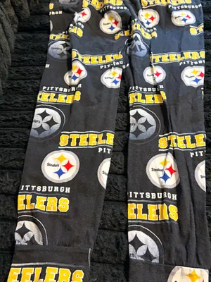 Pittsburgh Steelers Logo Lounge Pants - Black with Yellow Accents thumbnail 6