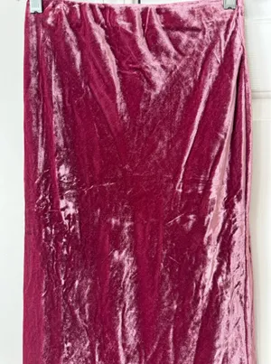 Anthropologie The Tilda Maxi Slip Skirt: Velvet Edition, Size XXS thumbnail 6