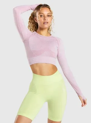 Flex Sports Long Sleeve Crop Top thumbnail 1