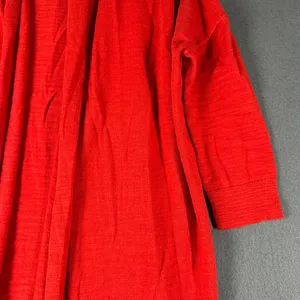 Caslon Womens‎ M Open Front Red Cardigan Sweater With Pockets Soft Lightweight thumbnail 4