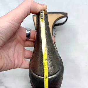 Giuseppe Zanotti Vicini Vintage Y2K Metallic Leather Block Heel Sandals 2000s 39 thumbnail 13