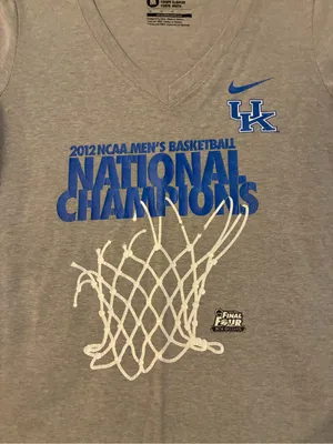 Women’s Nike Gray T-Shirt UK 2012 NCAA Men’s Basketball National Champion Size M thumbnail 3