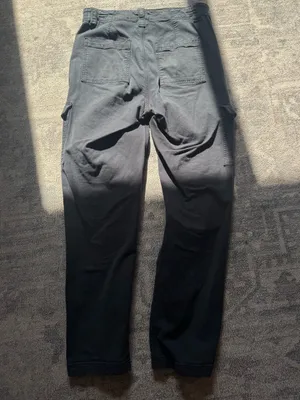 American Eagle Outfitters Black Cargo Pants with Side Pockets thumbnail 2