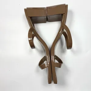 Jeffrey Campbell Sandals Tan Beige Jamm-3 Jelly Slide Block Heels S-513 Sz 10 thumbnail 3