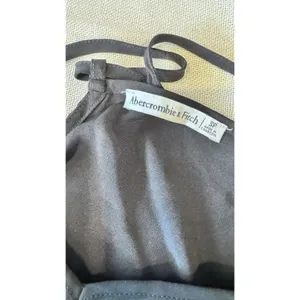 Abercrombie & Fitch Black Drop Waist Dress in Women’s Small, Tie Back , Mini thumbnail 4