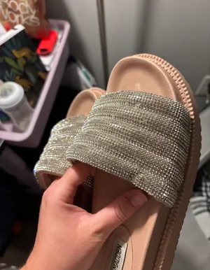 Steve Madden sandals or rhinestones size 8 thumbnail 5