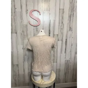 H&M tan blouse size small thumbnail 4