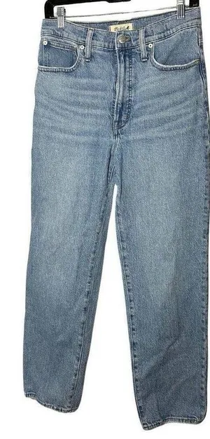 Madewell Womens The Perfect Vintage Straight Jean in Hoye Wash Size 28 MSRP $128 thumbnail 1