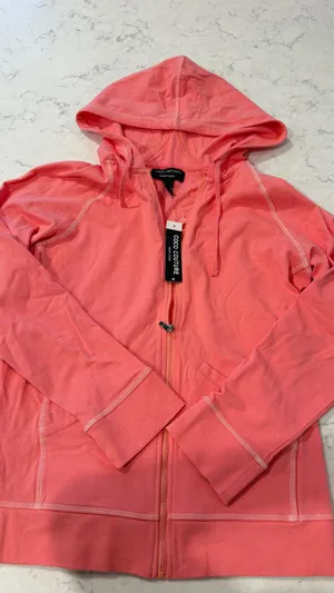 coco couture coral zip hoodie thumbnail 4
