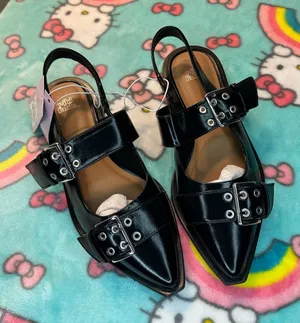 Size 6.5 Peyton Double Buckle black‎ Slingback Flats by wild fable alternative thumbnail 1