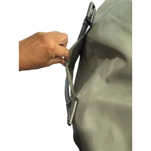 Weekender Travel Bag Duffel Carry On Luggage Trolley Sleeve Wet Dry Gray Green thumbnail 11