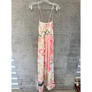 Maaji Maxi Dress Womens Small Multicolor Floral Tropical Boho‎ Bird Print Slit thumbnail 3