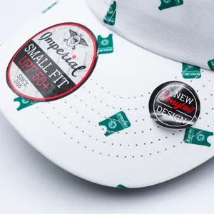 Imperial Evans Scholars‎ Par Club Hat Womens Small White Green Ponytail UPF 50+ thumbnail 8