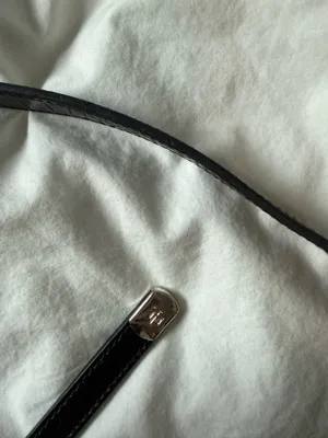 Ralph Lauren Nylon and Croc Black Shoulder Bag thumbnail 2