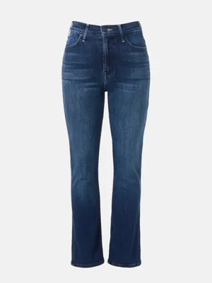 Mother The Hustler Ankle High Rise Flare Crop Jeans in Heirloom Size 26 thumbnail 12