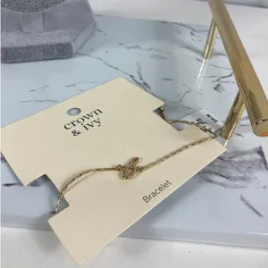 Crown & Ivy Cursive B Pull Bracelet thumbnail 1