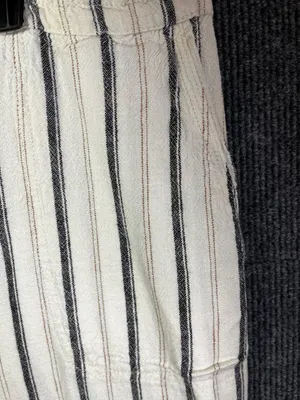 Per Se Women's Linen Blend Striped Pull-On Drawstring Trousers thumbnail 7