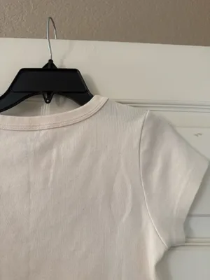 Brandy Melville John Galt Teddy Bear Baby Tee thumbnail 6