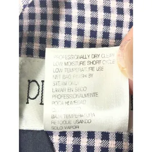 VTG PLAZA SOUTH Women's Gingham Dress Grandma Cottagecore Dress Navy/White SZ 10 thumbnail 5