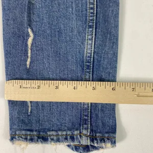 Zara Woman Jeans Womens 4 Blue Distressed Slim Tapered Crop Denim Medium‎ Wash thumbnail 8