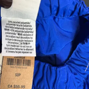 VS PINK Blue Parachute Cargo Pants Womens S Swishy Windbreaker Jogger Utility thumbnail 7