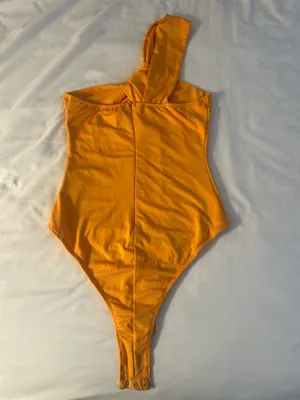 Princess Polly Orange One Shoulder Bodysuit thumbnail 2