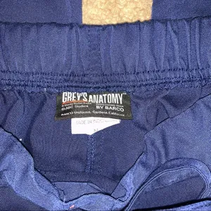 Grey's Anatomy Navy Scrub pants with elastic waist thumbnail 3