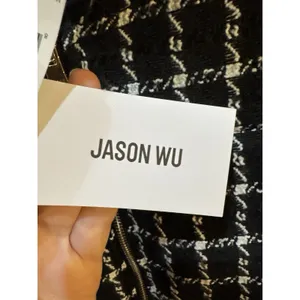 New! Jason Wu Luxe Black White Tweed Puffer Coat Old Money Jacket $395 MSRP thumbnail 10