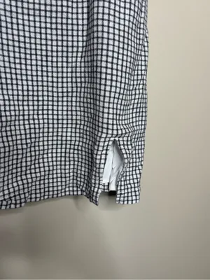Abercrombie & Fitch 90s Gingham Print Linen Blend Mini Dress thumbnail 5