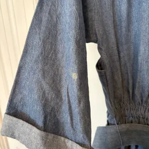 D.‎ Frank Denim Belted Jumpsuit Size 8 Blue thumbnail 9
